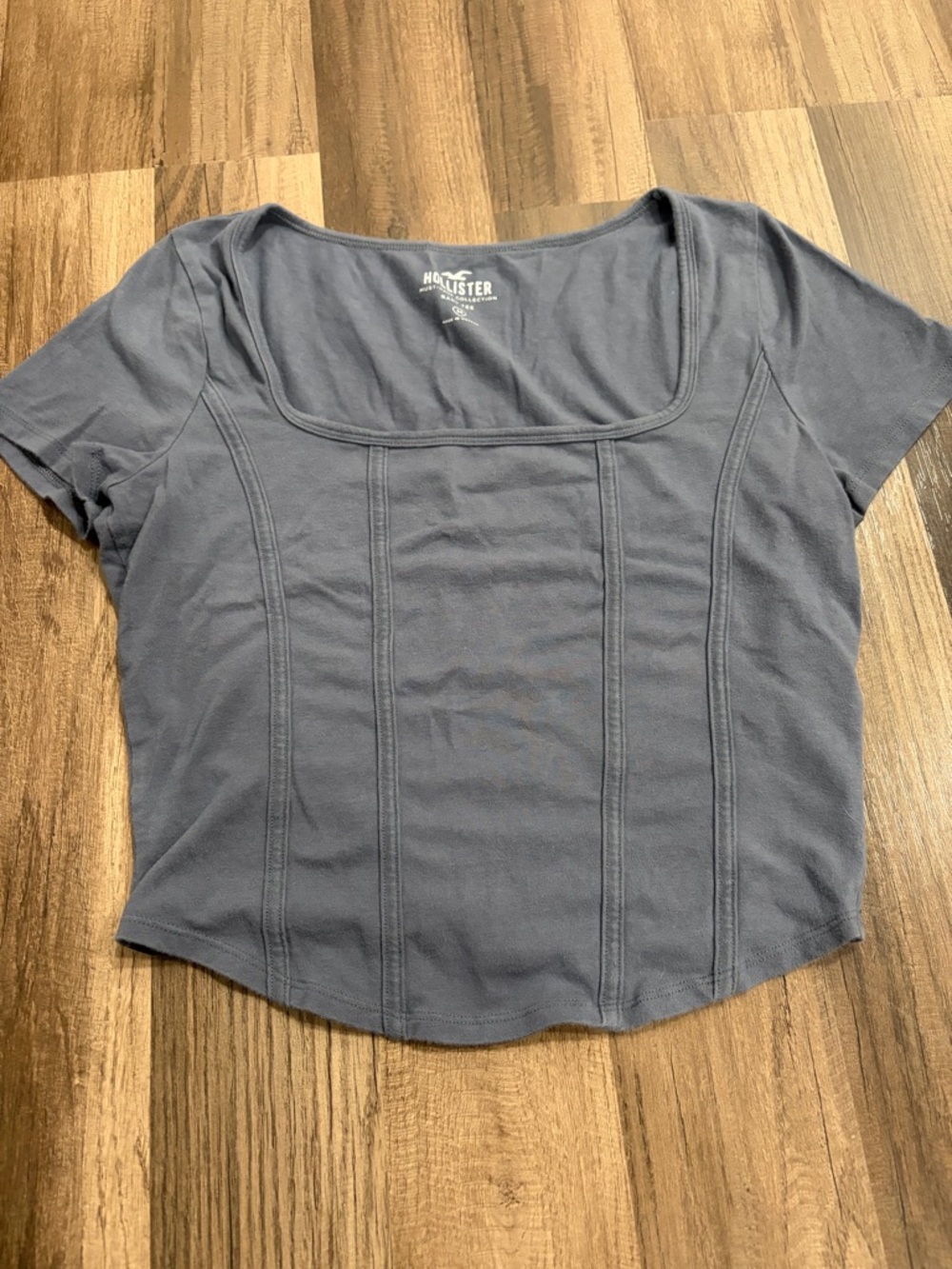Hollister cropped Corset Style Baby Tee